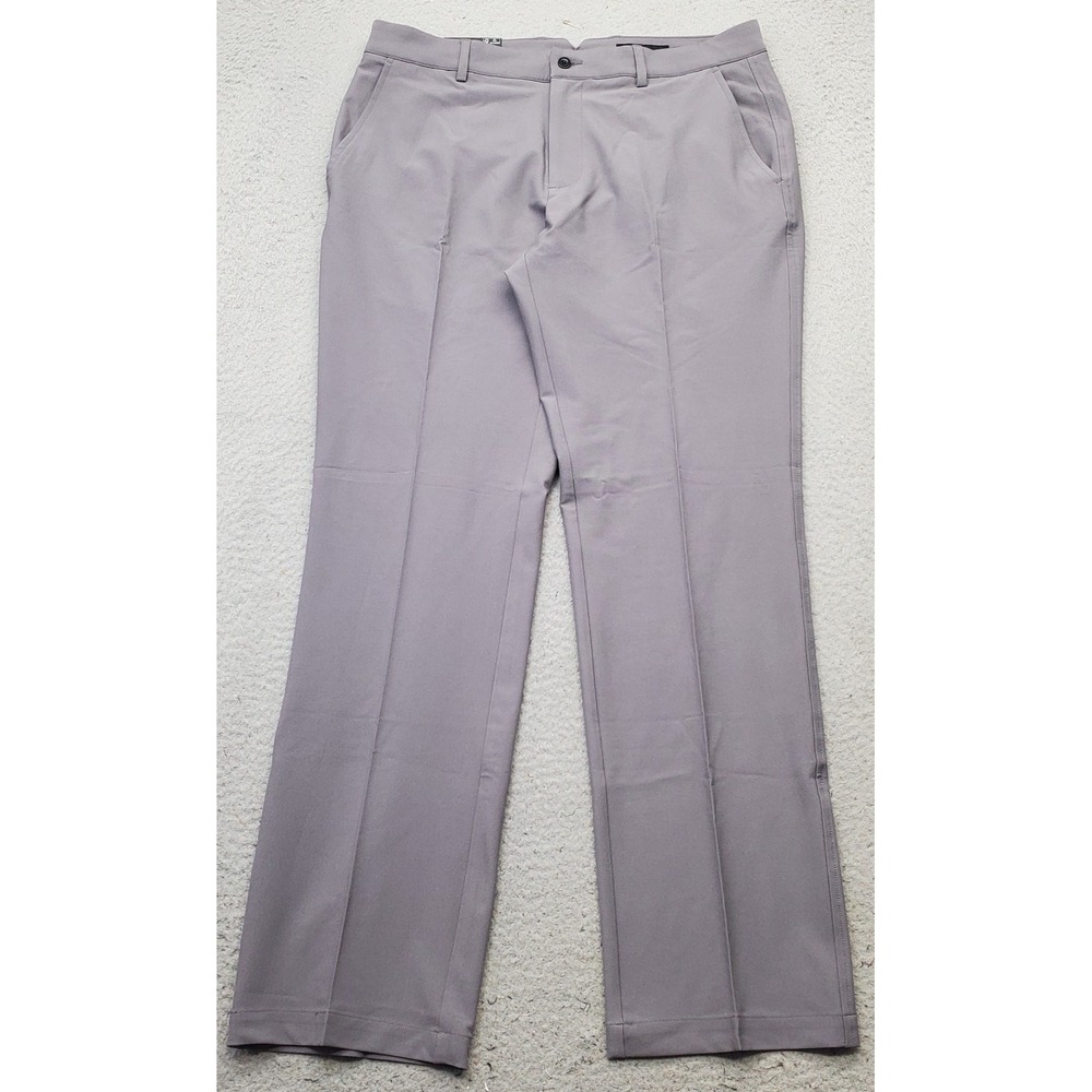 Dunning Golf Chino Pants Mens 34/32 Gray Performance Stretch Quick Dry D7S13P067
